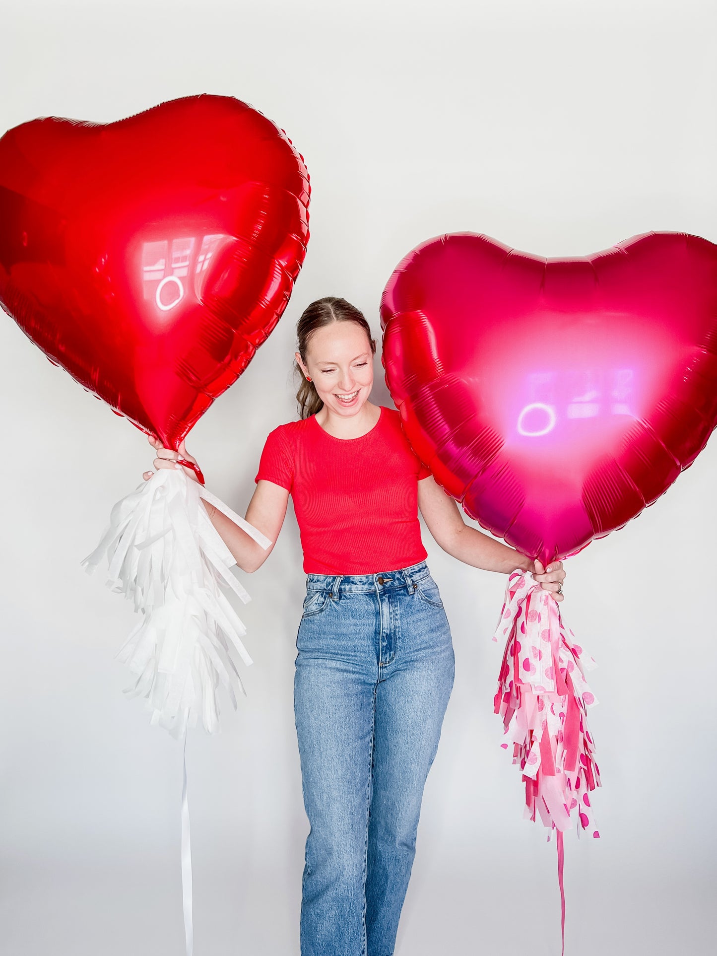 Jumbo Heart Balloon with Tassel
